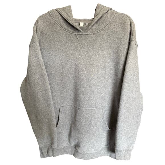 Lululemon All Yours Hoodie Sweatshirt Pullover Fleece Heathered Gray Size 12 - Picture 4 of 13